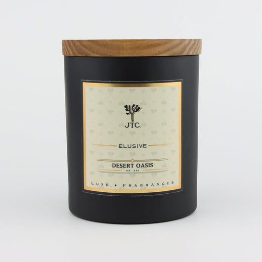 Joshua Tree Candle Company Desert Oasis Luxe Candle in Black Matte Colored Glass
