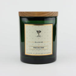 Joshua Tree Candle Company Pinyon Pine Luxe Candle in Green Colored Glass