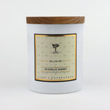 Joshua Tree Candle Company Ocotillo Sunset Luxe Candle in White Matte Colored Glass
