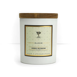Joshua Blossom Luxe Candle in White Matte Colored Glass