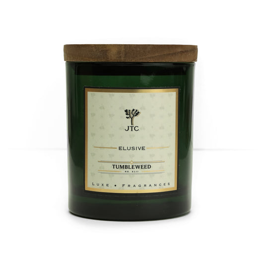 Tumbleweed Luxe Candle in Green Colored Glass