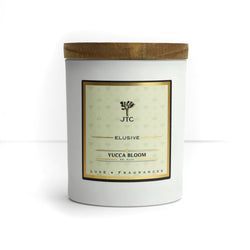 Yucca Bloom Luxe Candle in White Matte Colored Glass